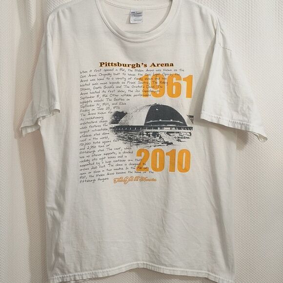 Pittsburgh's Arena Vintage T Shirt  Men's - Picture 1 of 6